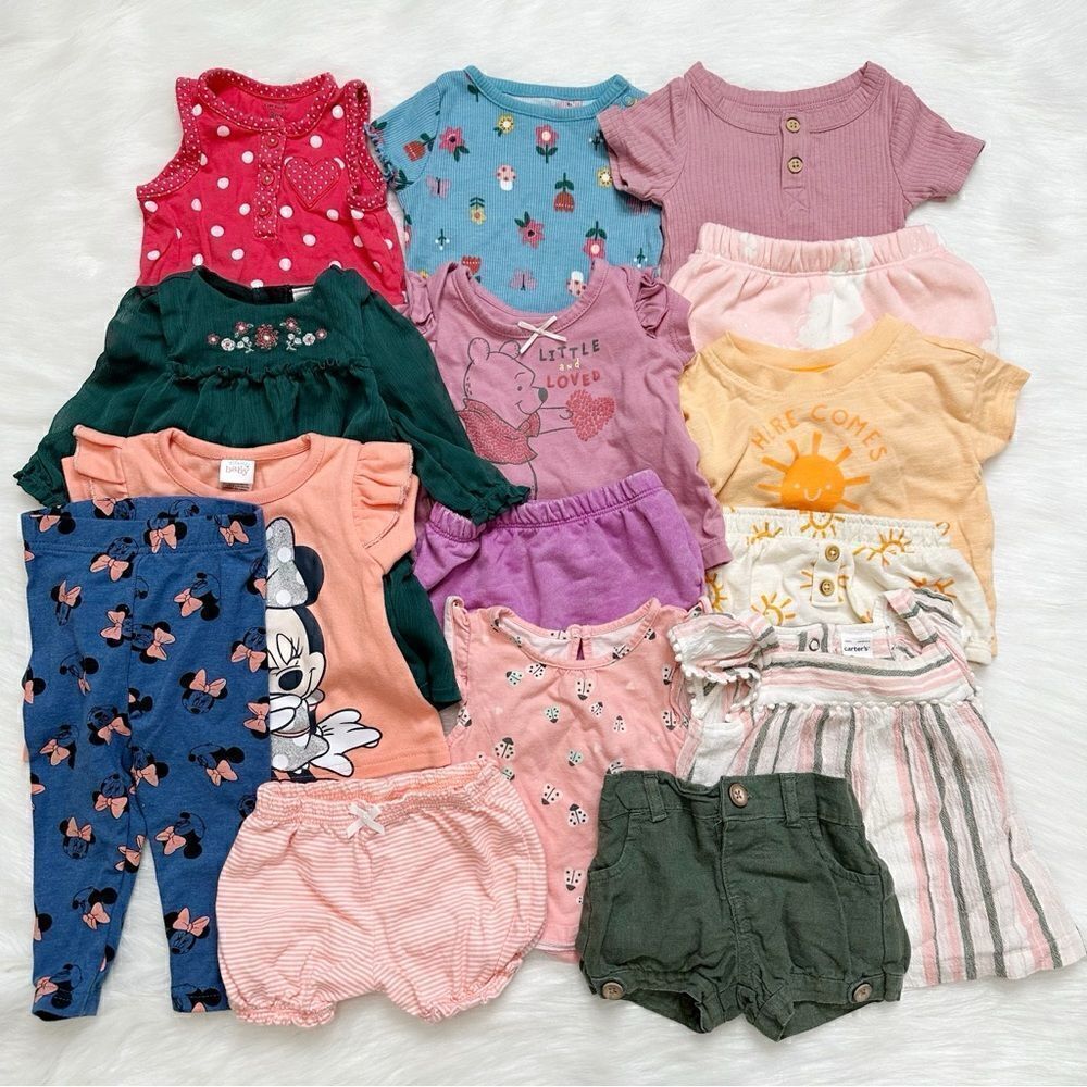 0-3 Months Baby Girl Summer Clothes LOT